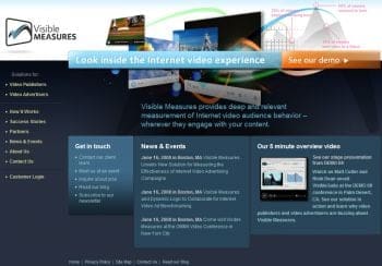 Visible Measures-homepage