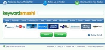 keywordsmash homepage