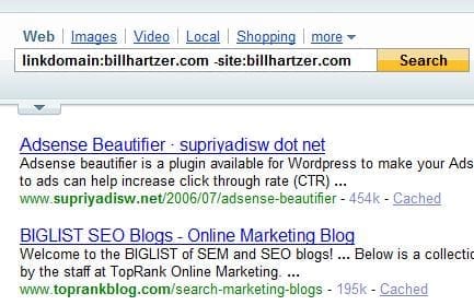 linkdomain search billhartzer