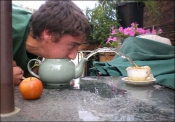 teapot blowing