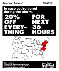 Hurricane Sandy Ad