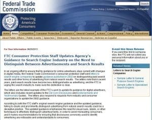 ftc guidance search engines