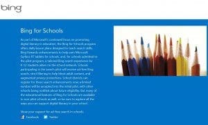 Bing for Schools