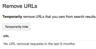 remove url temporarily