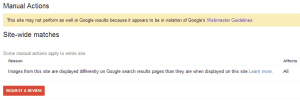 Google image mismatch penalty