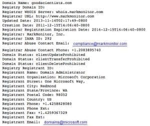 good scientists domain name