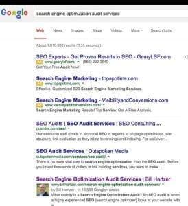 search engine optimization audit services
