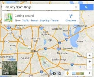Google industry spam rings