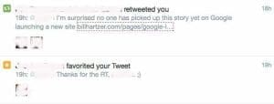 Twitter notification
