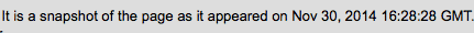 Google cache date updated