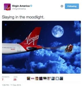 Virgin America Tweet