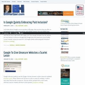 Bill Hartzer new home page