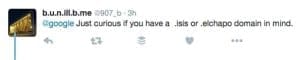 google tweet response new gTLDs