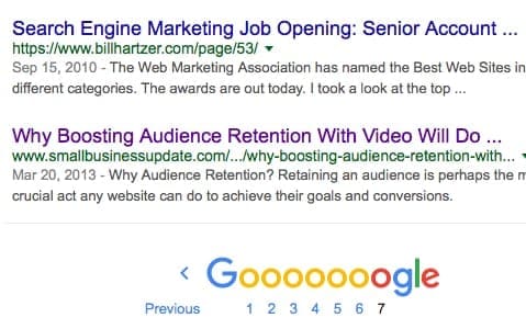 site search billhartzer.com multiple domains