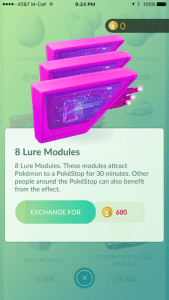 pokemon go lure modules