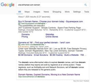 site search operator includes answer box
