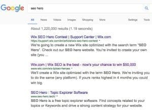 seo hero contest results