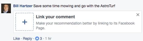 Facebook internal linking