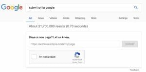submit url to google