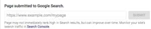 submit url to google results