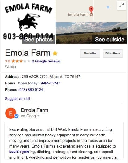 google posts example