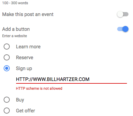 http not allowed
