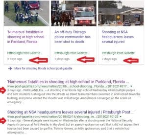 google timestamp issue