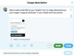 twitter describe the photo
