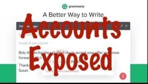 Grammarly accounts exposed