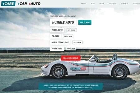Go.CARS home page