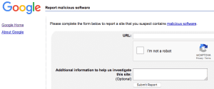 submit site that has malware