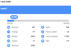 Google Local Guide Level 9