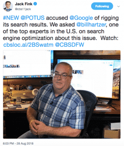 SEO Expert Bill Hartzer Interviewed on CBS News