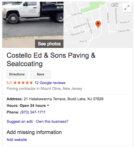Ed Costello and Sons, a Paving and Sealcoating Contractor