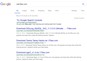 site search files.com