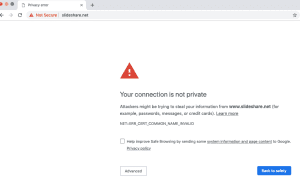 slideshare google chrome error
