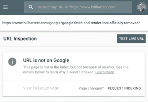 URL Inspection Tool