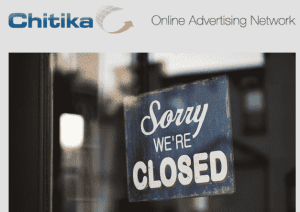 Chitika shut down
