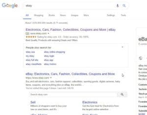 google ads ad for ebay