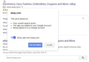 Google ads target older people