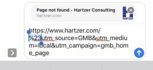 google maps bug website url hashtag removed