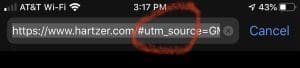 Googe My Business website URL