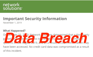 network solutions suffers data breach in 2019