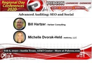 Bill Hartzer Michelle Dvorak-Held Advanced Auditing SEO and Social