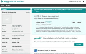 Bing Places for business