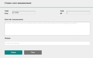 Bing Announcements