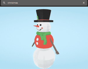 Google Poly Snowman