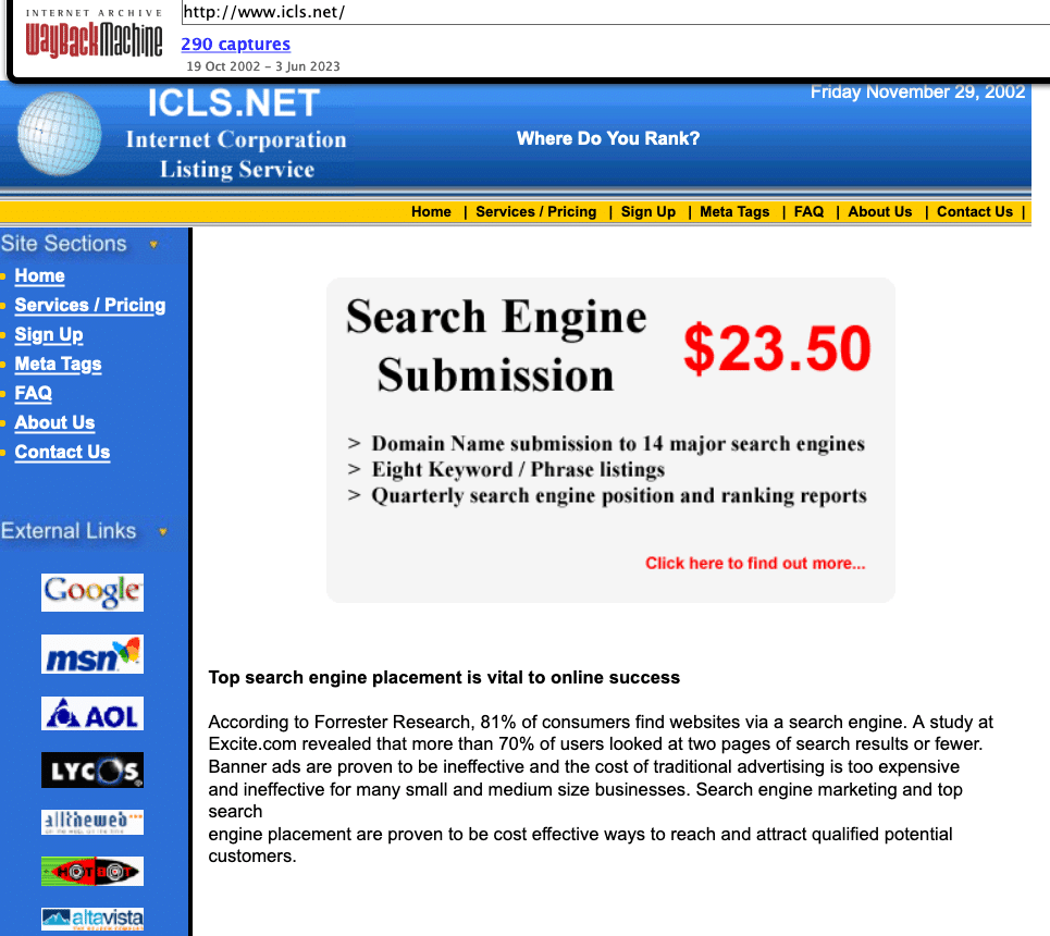 icls.net website 2002