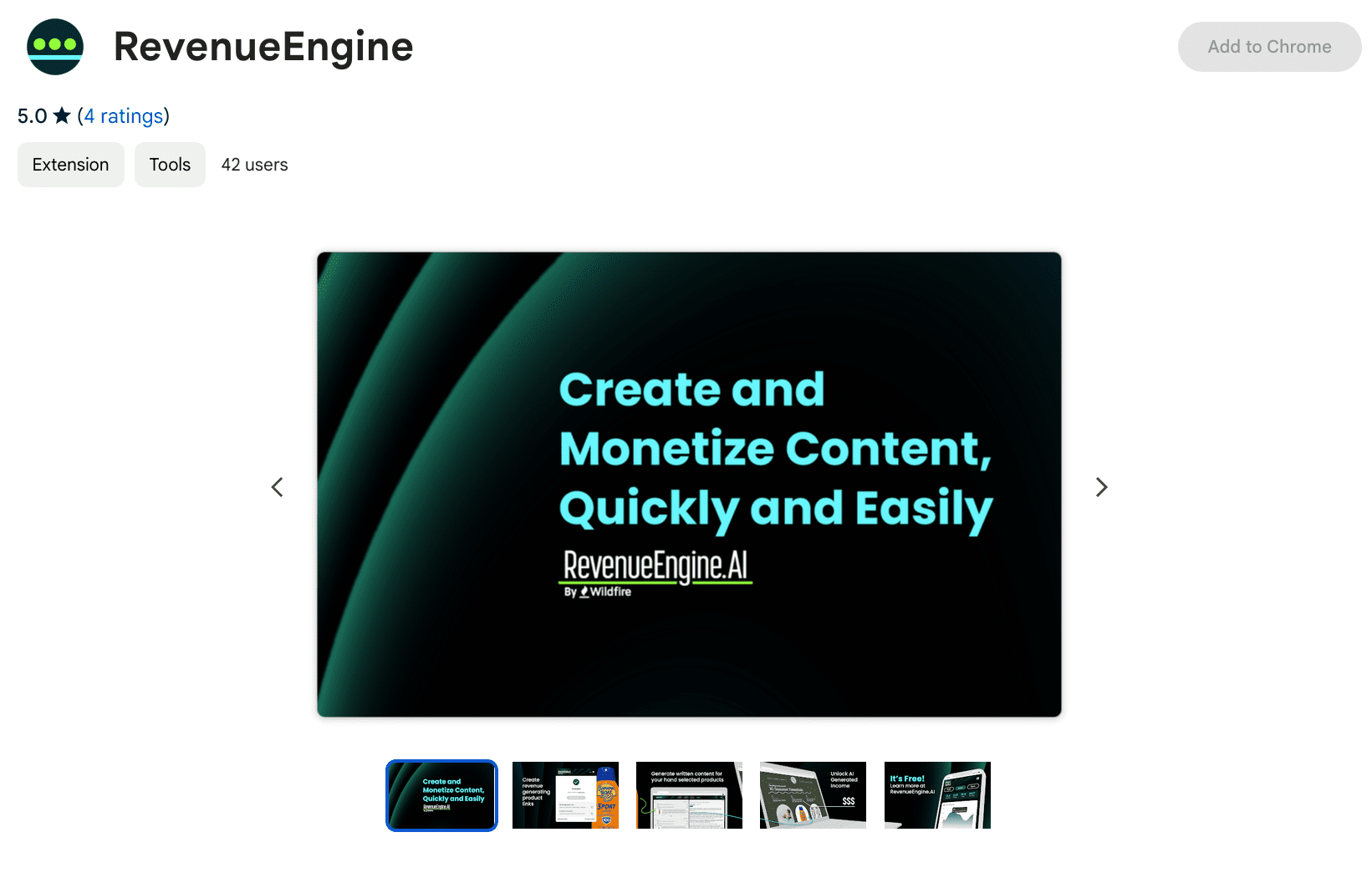 Wildfire Systems' New RevenueEngine Browser Extension Offers a Convenient Way to Leverage Generative AI to Create Monetized Content