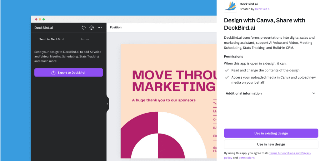 DeckBird.ai App Live on Canva